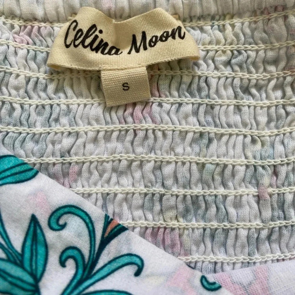 Celina Moon Ladder Lace Mini Dress White Floral Size Small - Picture 7 of 9